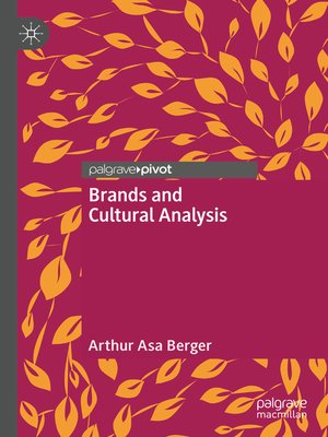 cover image of Brands and Cultural Analysis